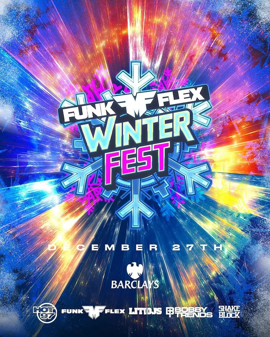 Funk Flex Winter Fest poster, Barclays Center
